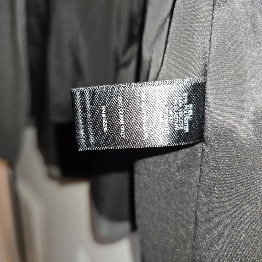 Express Charcoal Tailored Blazer Single Button Closure 6 - Picture 6 of 7